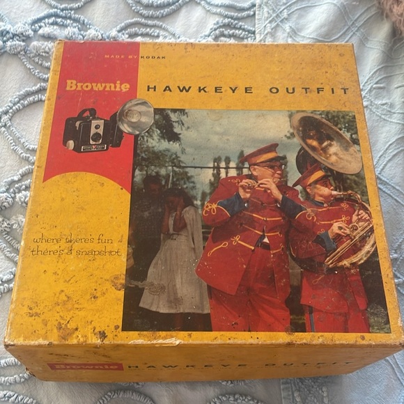 Kodak brownie Hawkeye camera flash outfit super old collectible with box - Picture 6 of 9